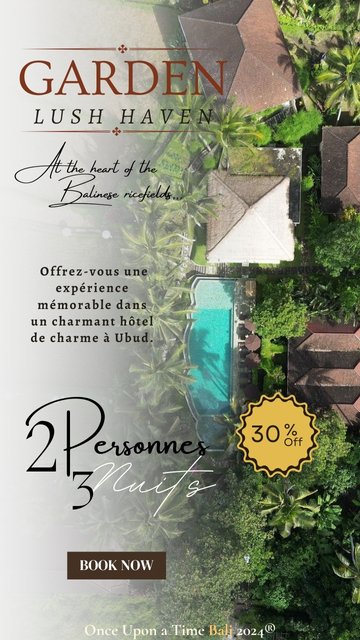 Offre speciale agence de voyage Once Upon a Time Bali, hotel à Ubud